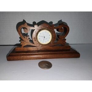 William Jackson Hand Carved Wood Clock‎ AA1